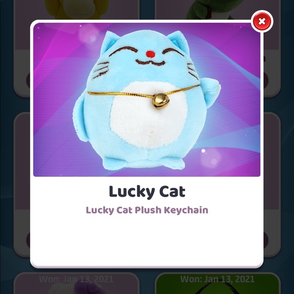 lucky cat plush
